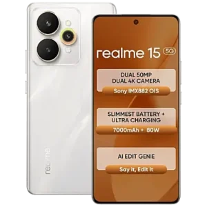 realme 15 5G (12GB RAM, 256GB, Flowing Silver)