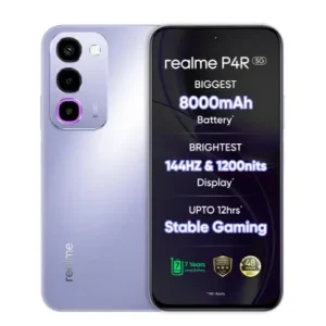 realme P4R  Lavender Glare, 8000mAh Battery, 144Hz Display, 6 GB RAM, 128 GB