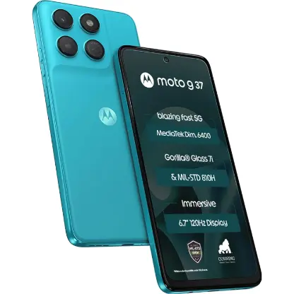 Motorola g37 Power 5G (Pantone Capri, 4GB RAM, 128GB Storage)