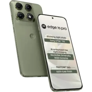 Motorola Edge 70 Pro (Satin-Luxe Pantone Tea Green, 8GB RAM, 256GB Storage
