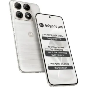 Motorola Edge 70 Pro 5G (Pantone Lily White, 12GB RAM, 256GB Storage)