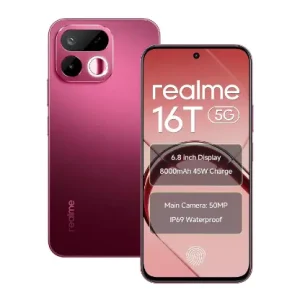 realme 16T 5G Smartphone  8GB RAM 128GB ROM  Starlight Red