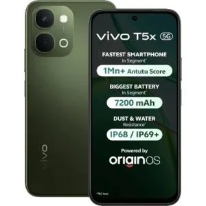 vivo T5x 5G (Cyber Green, 6GB RAM, 128GB Storage)