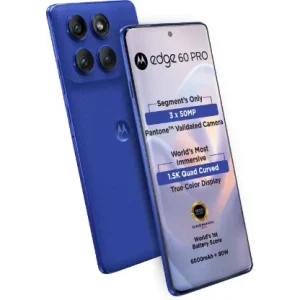 MOTOROLA Edge 60 Pro (Pantone Dazzling Blue, 256 GB) (12 GB RAM)