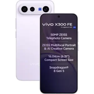 vivo X300 FE 5G (12GB RAM, 256GB, Lilac Purple), 1 Unit