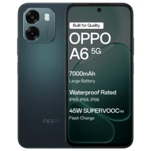 OPPO A6 5G 128 GB, 6 GB RAM, Sapphire Blue, Mobile Phone