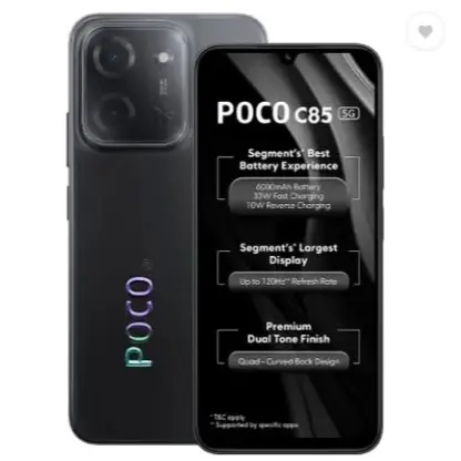 Poco C85 5G Power Black 6GB RAM 128GB ROM