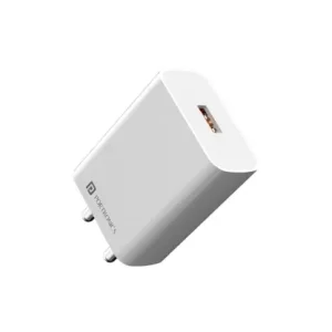 Portronics Adapto One Pro 18w 3A Mach USB Fast Charging Adaptor with 1M Type C Charging Cable