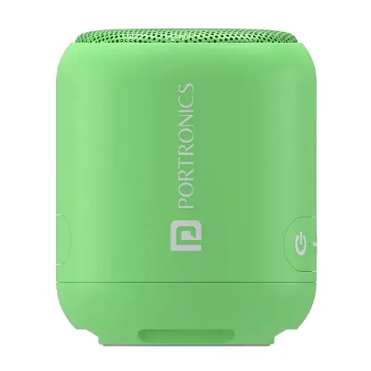 Portronics SoundDrum 1 12W TWS Portable Bluetooth 5.3 Speaker with Powerful Bass, Type C Charging Cable Included(Green) - Image 2