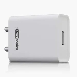 Portronics Adapto 62 POR-1062 USB Wall Adapter with 2.4A Fast Charging Single USB Port