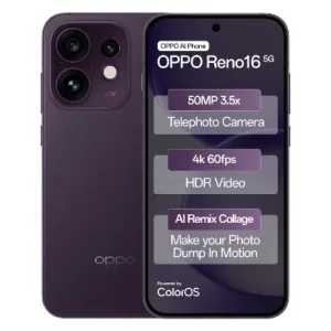 Oppo Reno16 5G (Twilight Violet, 12GB, 256GB)