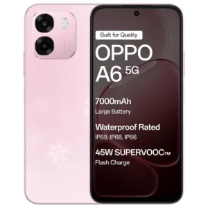 Oppo A6 5G (Sakura Pink, 6GB RAM,128GB Storage)