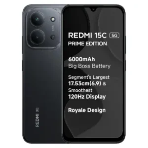 Redmi 15C 5G Prime Edition (Midnight Black, 6GB + 128GB)