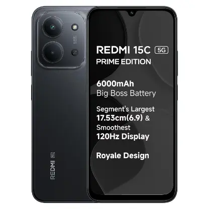 Redmi 15C 5G Prime Edition (Midnight Black, 6GB + 128GB)