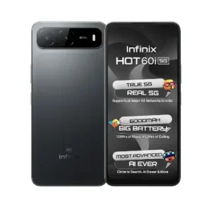 Infinix HOT 60i 5G (Sleek Black, 4GB RAM, 128GB Storage)