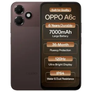 Oppo A6c 4G (Stone Brown, 4GB RAM, 64GB Storage)