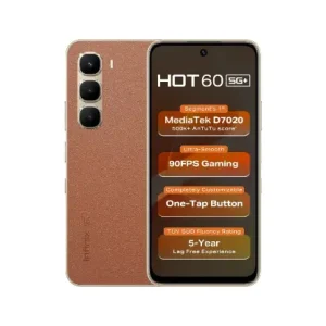 Infinix HOT 60 5G+ (Caramel Glow, 6GB RAM, 128GB Storage)