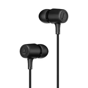 boAt BassHeads 85 In-Ear Wired Earphones with 10mm Drivers & Mic Bold Black