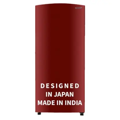 Sharp 187 L 2 Star Direct Cool Single Door Refrigerator, Solid Red, SJ-DF207N2-PRS