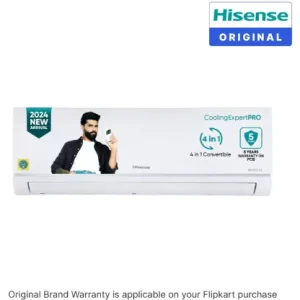 Hisense 2024 Model 1.5 Ton 3 Star Split Inverter 4-in-1 Convertible With Intelligent 4 modes and PM 2.5 filter AC (AS-18TR4R3BP1/AS18TR4RI3BP1/AS18TR4RO3BP1, White)