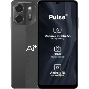 Ai+ Pulse 2 (Black, 128 GB) (6 GB RAM)