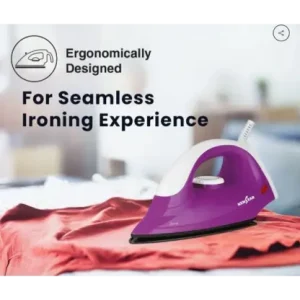 Kenstar ZEVA 1000 W Dry Iron (White, Purple)
